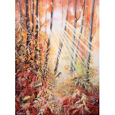 Zohaib Rind, 30 x 42 Inch, Acrylic on Canvas, Floral Painting, AC-ZR-363